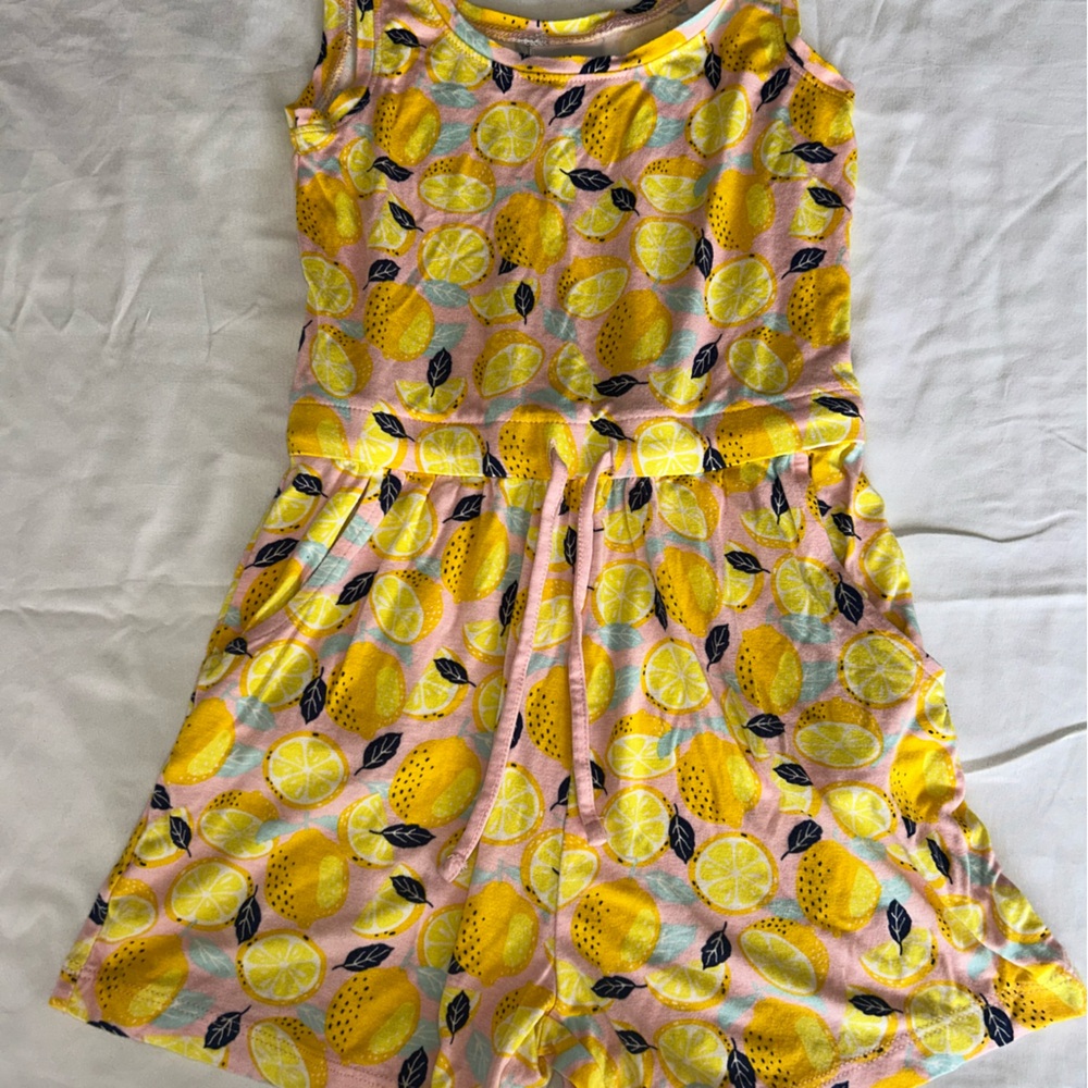Lemon Print Kids One Piece